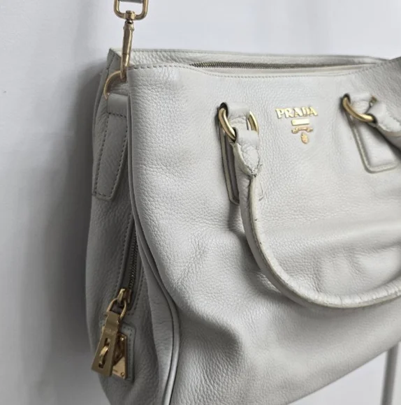 Prada White Leather Women's Bag - Picture 4 of 16